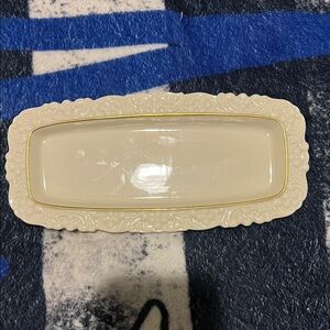 Lenox Cream Scalloped Edge Platter